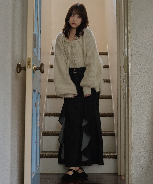 mideal（マイディール） アンサンブル spangle knit ensemble