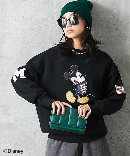 Disney（ディズニー） トレーナー スウェット ミッキー/綿100％裏起毛