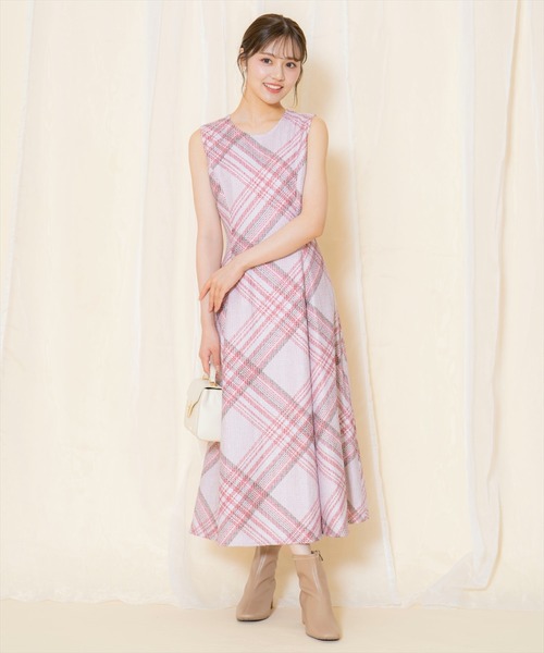 WILLSELECTION（ウィルセレクション） ワンピース ツイードチェック