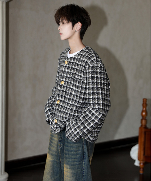 NEOS（KOKUYO） ジャケット ノーカラージャケット 「neos」ルーズ