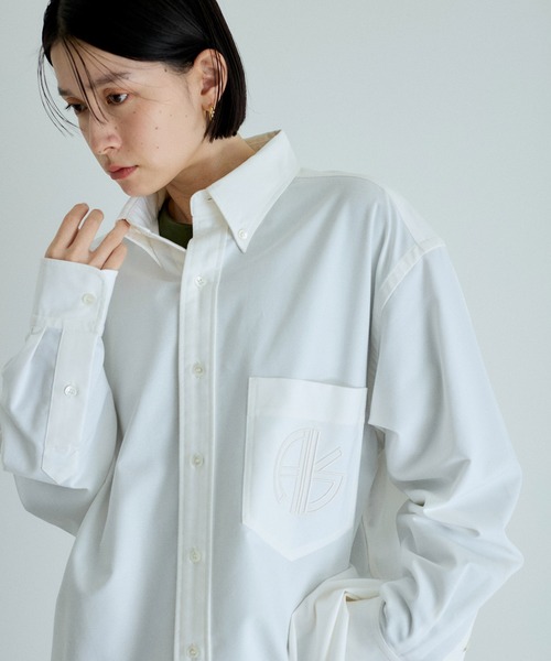 ADAM ET ROPE'（アダムエロペ） ブラウス シャツ オックスボタンダウン