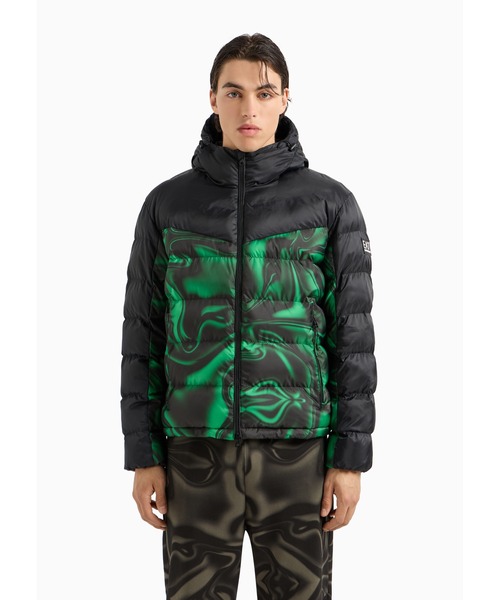 EA7 ダウンジャケット ダウン 「エンポリオ アルマーニ EA7」パデッド