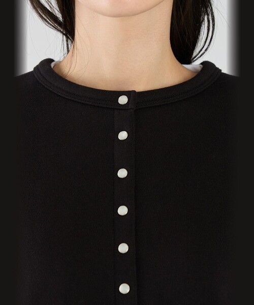 agnes b.（アニエスベー） カーディガン コットン メルトン 長袖