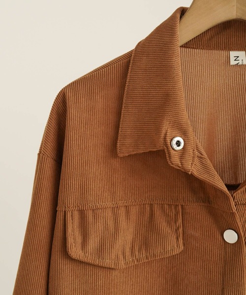 ブラウス シャツ 「着るたびに好きになる、やわらかコーデュロイ