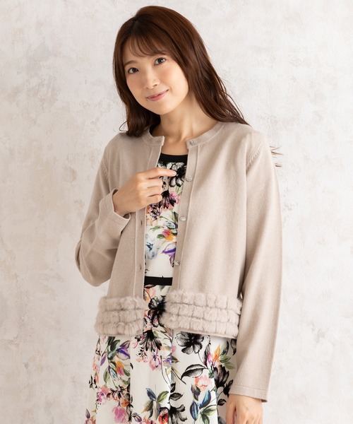 Rose Tiara（ローズティアラ） ニット セーター フェイクファーニット