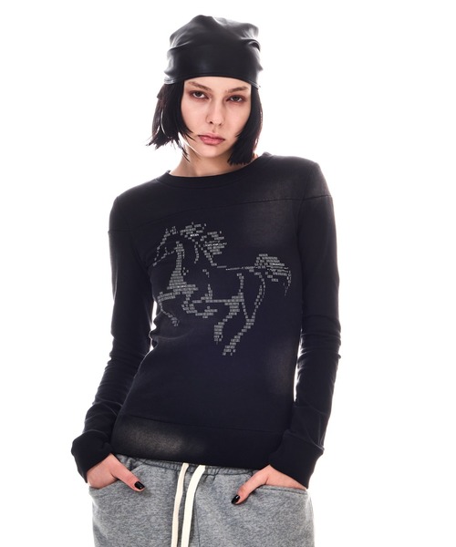 BEEDEN tシャツ HORSE PRINT USED LIKE TOPS レディース : ZOZOTOWN