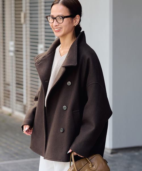 FRAMeWORK（フレームワーク） コート アウター メルトンコクーンコート