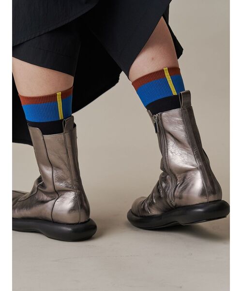 UN3D.（アンスリード） ブーツ ROUND LOW HEEL BOOTS / ラウンドロウ