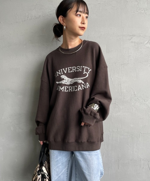 AMERICANA（アメリカーナ） トレーナー スウェット カレッジプリント