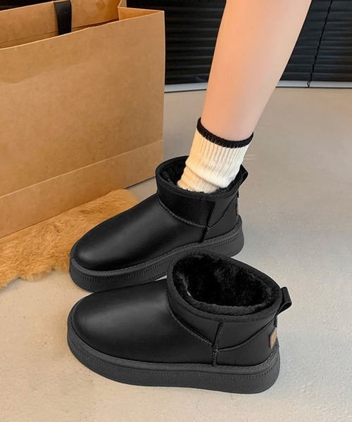 miniministore（ミニミニストア） ブーツ ムートンブーツ 厚底 裏起毛
