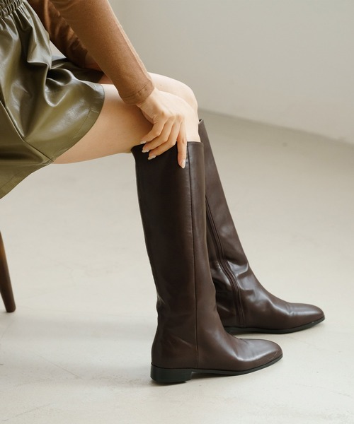 ZAKKA-BOX（ザッカボックス） ブーツ 美シルエットフラットロング