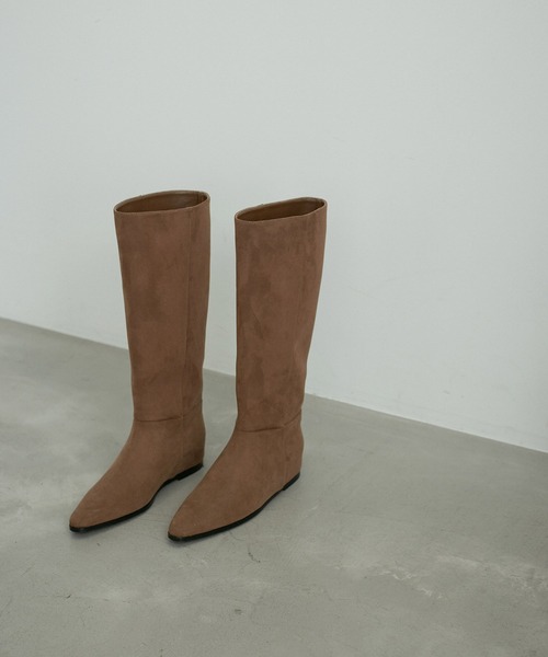 ADAM ET ROPE'（アダムエロペ） ブーツ 「撥水」インヒールロング