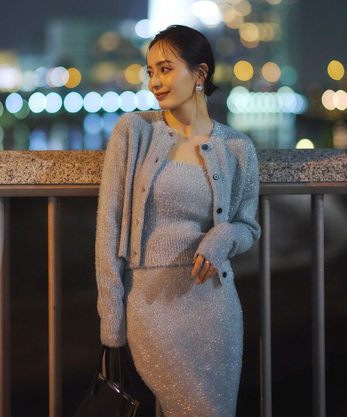 anuans（アニュアンス） ニット セーター ラメニットアンサンブル