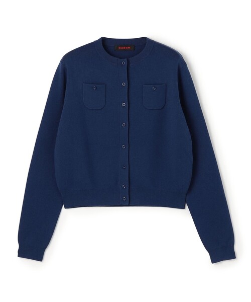 CABaN（キャバン） ニットカーディガン X-SMALL ブルー レディース