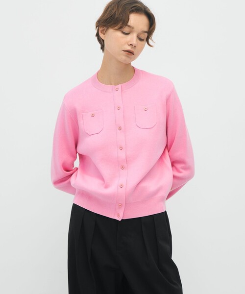 CABaN（キャバン） ニットカーディガン X-SMALL ブルー レディース