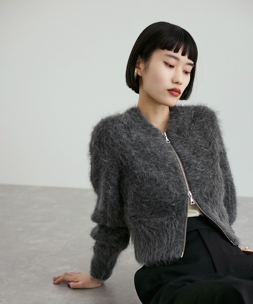 ADAM ET ROPE'（アダムエロペ） カーディガン アルパカニット