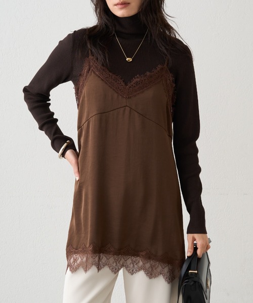 Loungedress（ラウンジドレス） キャミソール レースキャミ : ZOZOTOWN