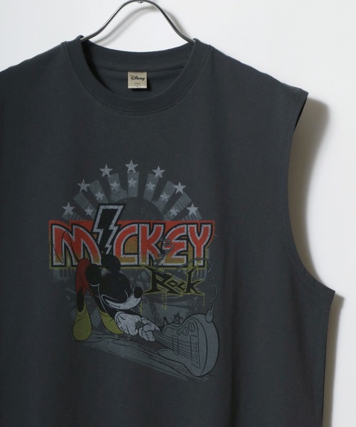 Disney（ディズニー） タンクトップ ノースリーブ ミッキーマウス