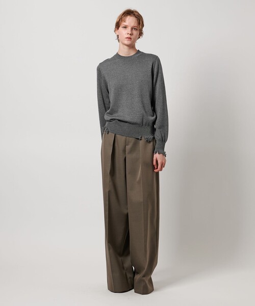 LOEFF（ロエフ） ニット セーター 「LOEFF」ダメージ クルーネック