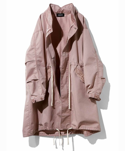 MEDE19F（メデジュウキュウ） モッズコート コート スモーキーピンクの