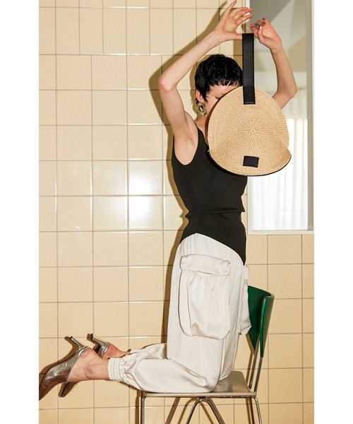 OMMO（オーエムエムオー） かごバッグ カゴバッグ CIRCLE STRAW BAG