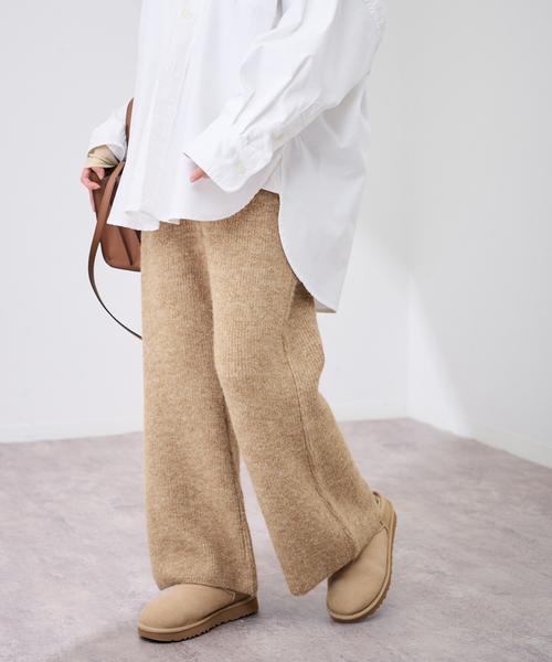 FRAMeWORK（フレームワーク） パンツ 「手洗い可」ファーニットパンツ