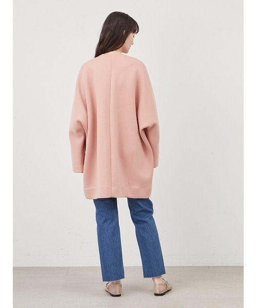 Mila Owen（ミラオーウェン） ノーカラーコート 0 ピンク レディース