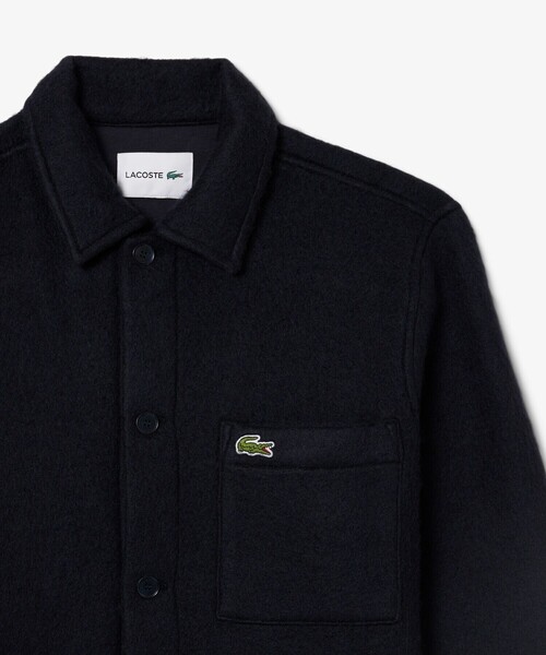 LACOSTE（ラコステ） シャツ ウールブレンドフェルトオーバーサイズ
