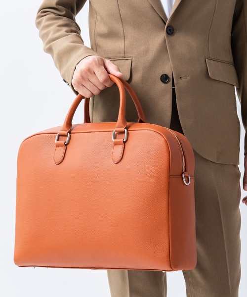 MURA（ムラ） ビジネスバッグ 大容量12L ダブルジッパー シュリンク