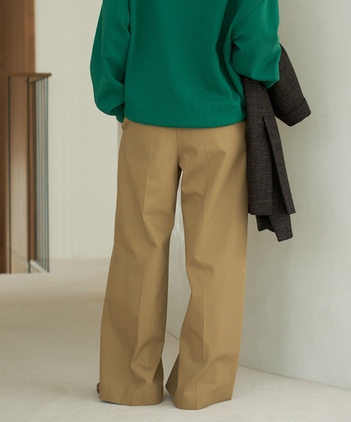 plage（プラージュ） チノパン T/C wide chinos パンツ レディース