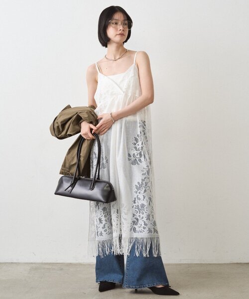 Loungedress（ラウンジドレス） ワンピース レースキャミワンピース