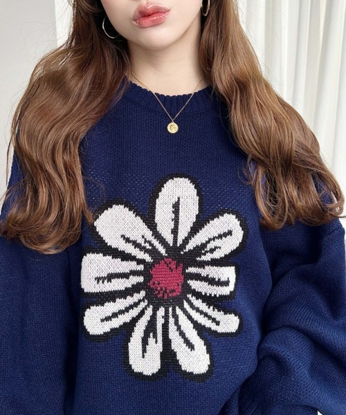 moment+ ニット セーター 「累計販売枚数2万枚突破！」5Gフラワー