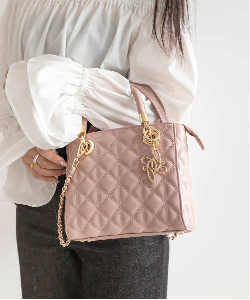 RANDA（ランダ） ハンドバッグ 2WAYキルティングバッグ : ZOZOTOWN