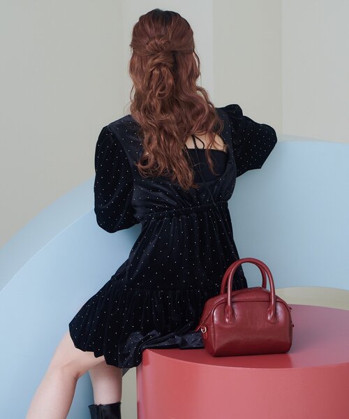 Kastane（カスタネ） ワンピース 「結婚式/オケージョン」ベロア