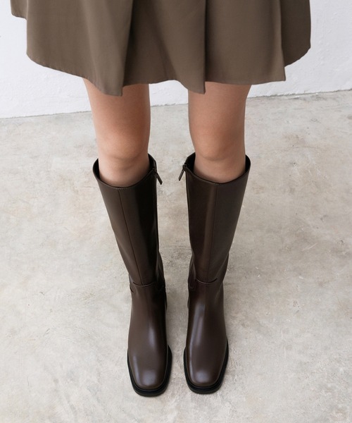 CHARLES ＆ KEITH（チャールズ&キース） ブーツ サイドジップ ニーハイ