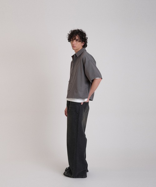 Regen Glanz シャツ cropped short sleeve shirt/クロップドショート
