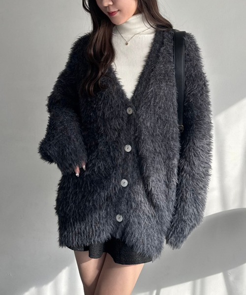 one after another NICE CLAUP カーディガン ふわもこロング