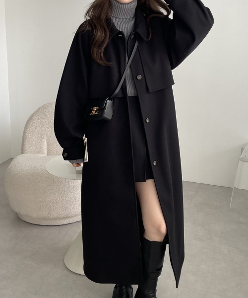 andme（アンドミー） ステンカラーコート コート 「新色追加」ベルト