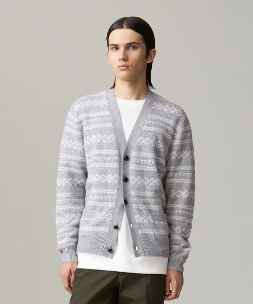 J.PRESS（J.プレス） カーディガン 「Cash Lamb's Wool」フェアアイル