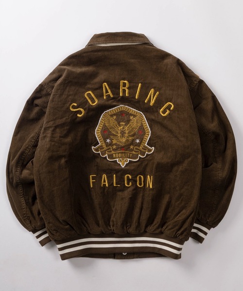 スタジャン 「82」リブライン コーデュロイ スタジャン/アメカジ/古着