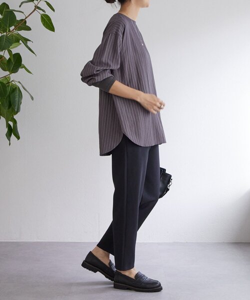 BEARDSLEY（ビアズリー） ブラウス シャツ 袖口ニットシャツ