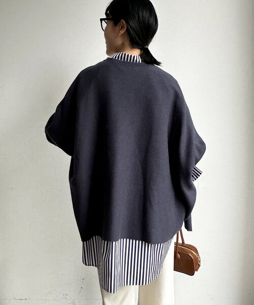 DouDou（ドゥドゥ） ニット セーター MAGLIONEインターシャロゴ