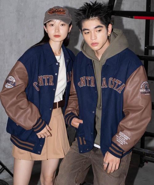 WEGO（ウィゴー） スタジャン WEGO/メルトンワッペンスタジャン メンズ