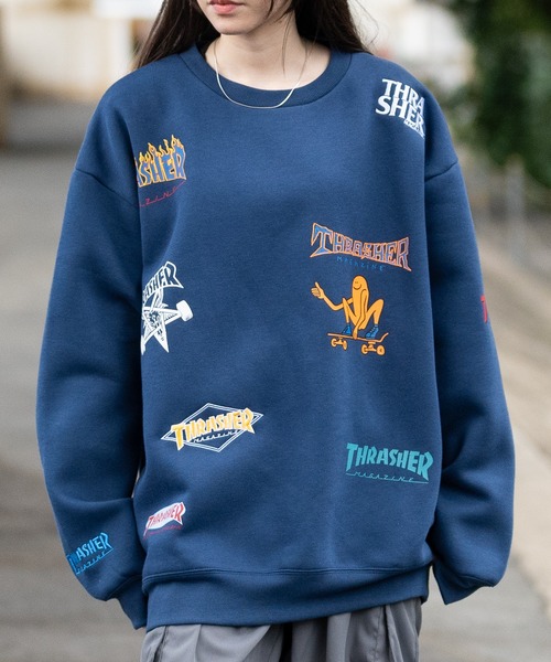 THRASHER（スラッシャー） トレーナー スウェット 「at」「THRASHER