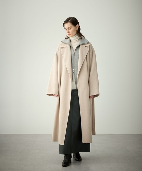 N.O.R.C コート アウター ウールメルトンロングリバーコート