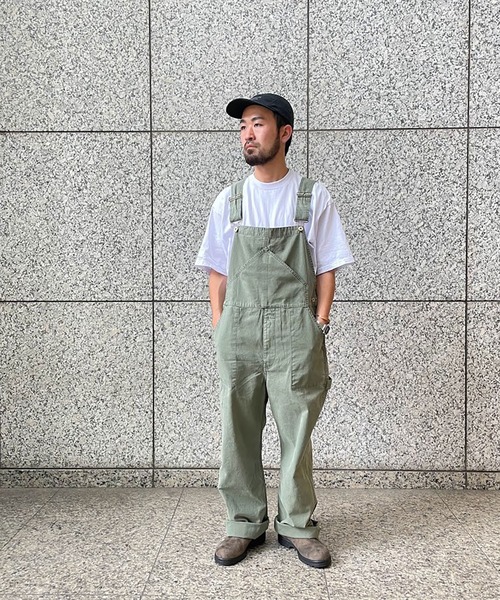 UNIVERSAL OVERALL フリースオーバーオール オリーブグリーン M