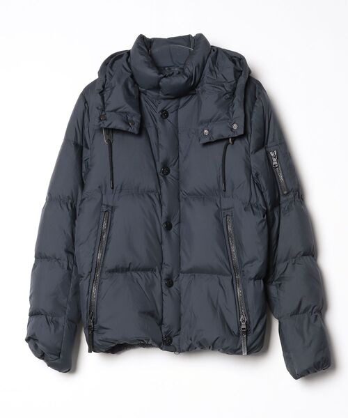 NANO universe（ナノ・ユニバース） ダウンジャケット LARGE ネイビー