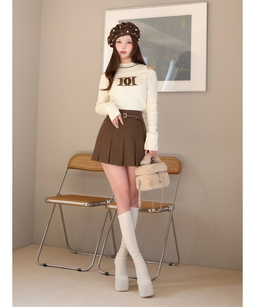 Darich（ダーリッチ） ニット セーター レイヤードライクロゴニット