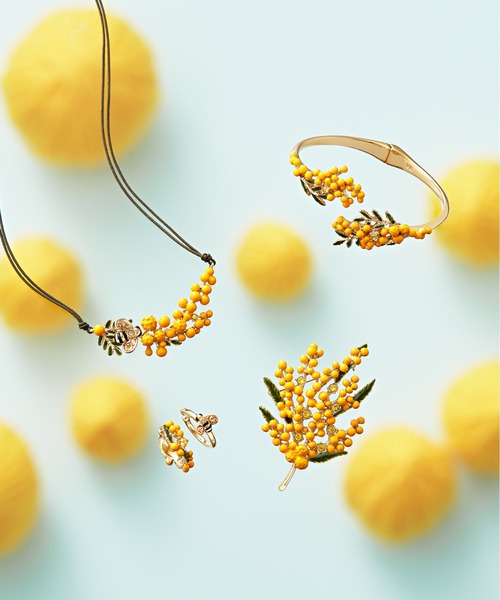 ヴァンドームブティック ブローチ ミモザ ブローチ レディース