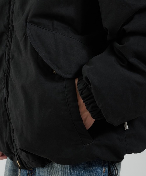 Perushu ブルゾン アウター ライトダック中綿ボリュームスタンドネック